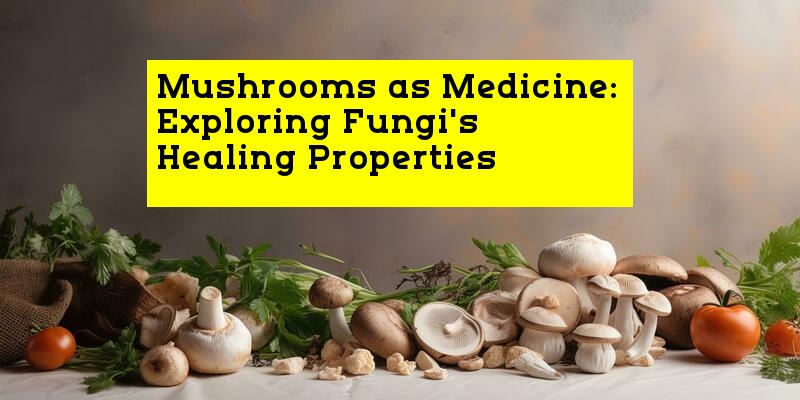 Mushrooms as Medicine: Exploring Fungi's Healing Properties